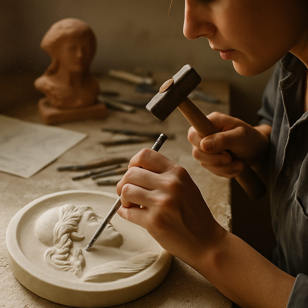 Renaissance-Medaillons: Portraitreliefs für Steinmetzinnen 6ad4d6a1 9d07 4522 9600 694594fc39b6